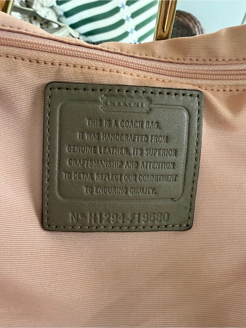 Coach Olive and Tan Leather Shoulder Bag - Picture 2 of 12